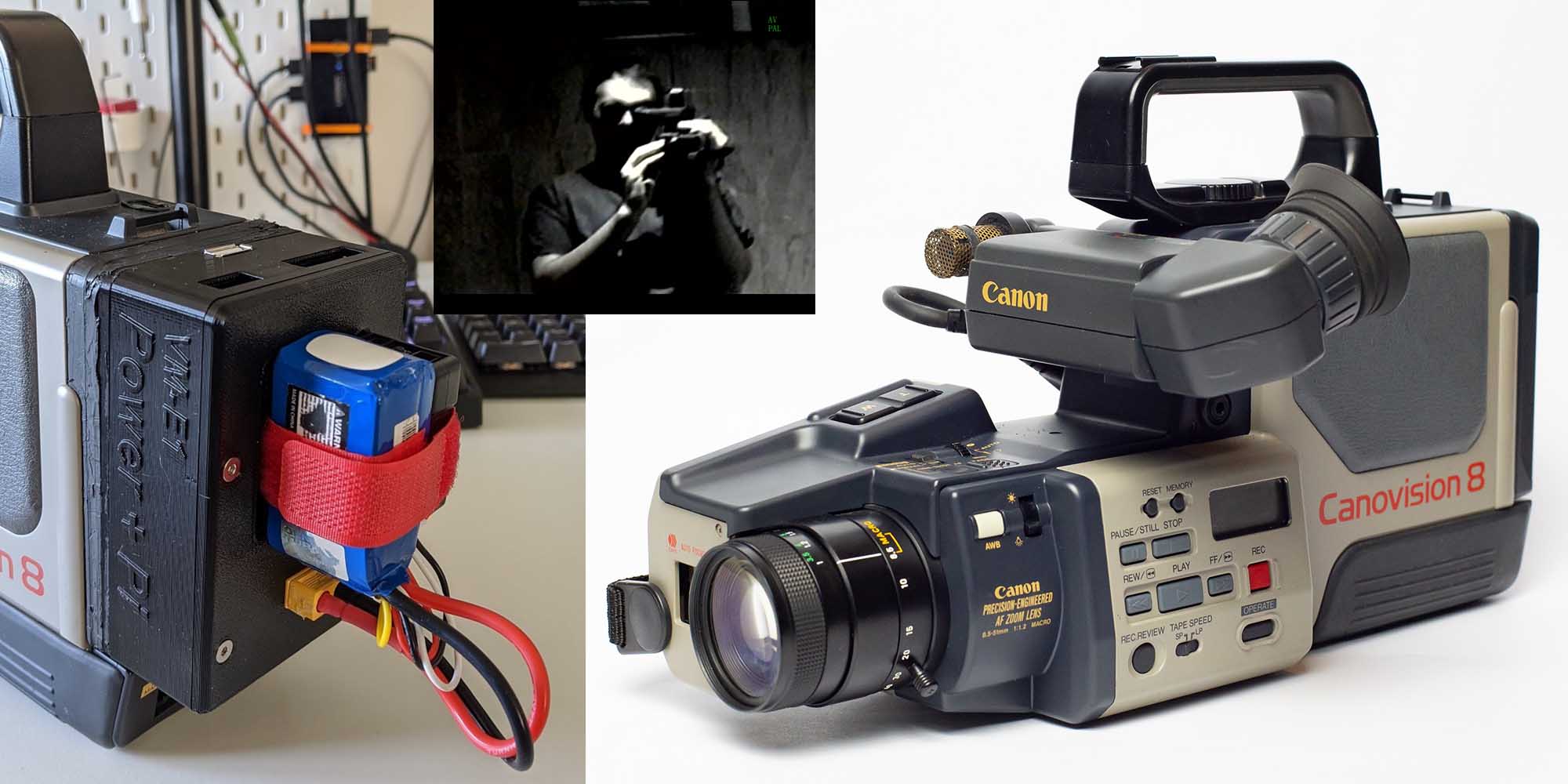 Digital Recorder + Battery Backpack for the 1985 Canon VM-E1